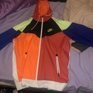 Nike multi colored windbreaker
